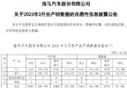 海马汽车3月销量5462辆，同比大涨166%