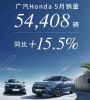 广汽本田5月销量54408辆 同比增长15.5%