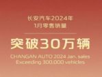 轻松夺销冠！长安汽车2024年1月销量突破30万辆