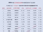 2024全年汽车销量榜 乘用车细分品牌终端销量排名